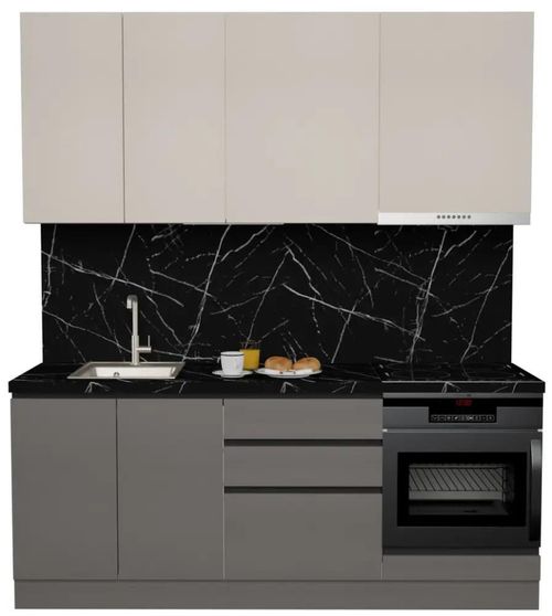 купить Мебель для кухни ArtFlame GOLA Cream/Stone Grey (2 m.l.) в Кишинёве 