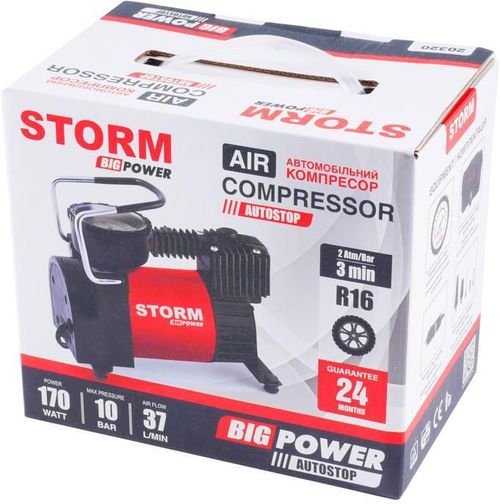 купить Портативный компрессор для авто Storm Big Power Autostop 20320 в Кишинёве 