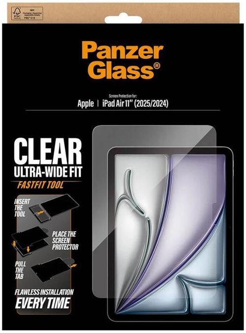 cumpără Sticlă de protecție pentru tabletă PanzerGlass iPad Air 11" (2024-2026), Ultra-Wide Fit w. Fastfit tool (PG_PG70916) în Chișinău 