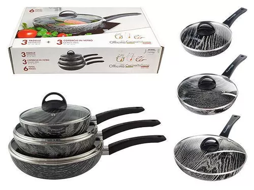 купить Сковорода Cucina 53650 Set tigai cu capac, 6 bucati в Кишинёве 
