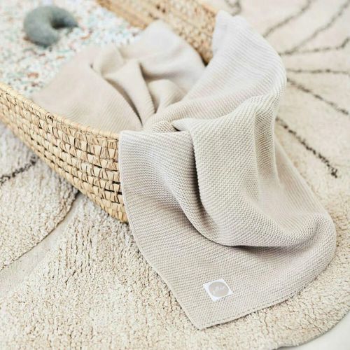 cumpără Set de perne si plapume Jollein 516-522-65360 Paturica Basic Knit Nougat, 100x150 cm în Chișinău 