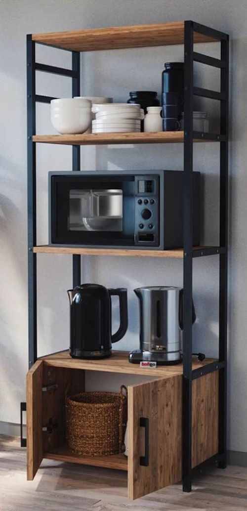купить Этажерка Nex Home Многоярусный, для кухни, 4 ящика, 56x30x138 см, Дуб (28-04-02) в Кишинёве 
