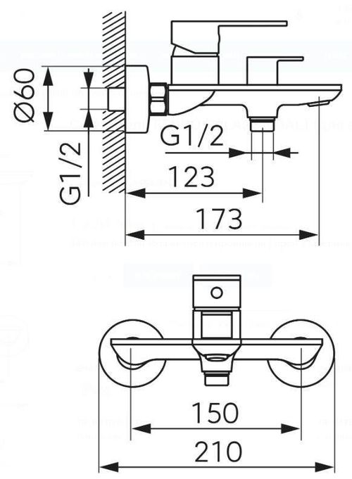 купить Смеситель для ванны Ferro Talassa BAL1 (cada) в Кишинёве 