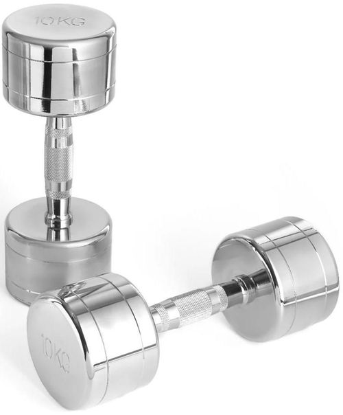 cumpără Ganteră LivePro 49391 Gantere Chrome Dumbbell 10kg, MDPO2017/10/SR în Chișinău 