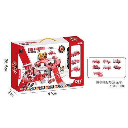 cumpără Mașină ToyMall 004927 Set parcare Pompieri în Chișinău 