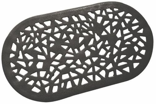 cumpără Covoraș de baie Bisk 06760 antiderapant, 68x39, negru, GRENADA în Chișinău 