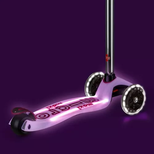 купить Самокат Micro MMD378 Maxi Deluxe Glow LED Plus Luminous Purple в Кишинёве 