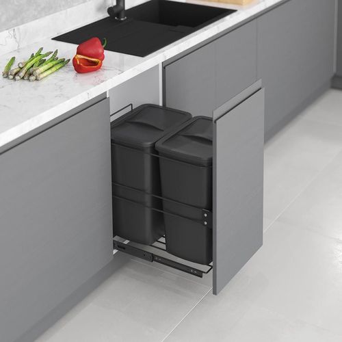 купить Фурнитура для мебели Starax SX S-2594-A ведро 35+35л 450мм в Кишинёве 