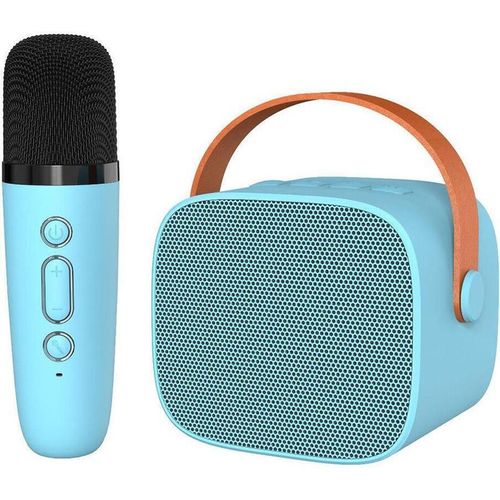 cumpără Boxă portativă Bluetooth Helmet Portable Karaoke Set Microphone and Speaker P2, 6W, Blue în Chișinău 