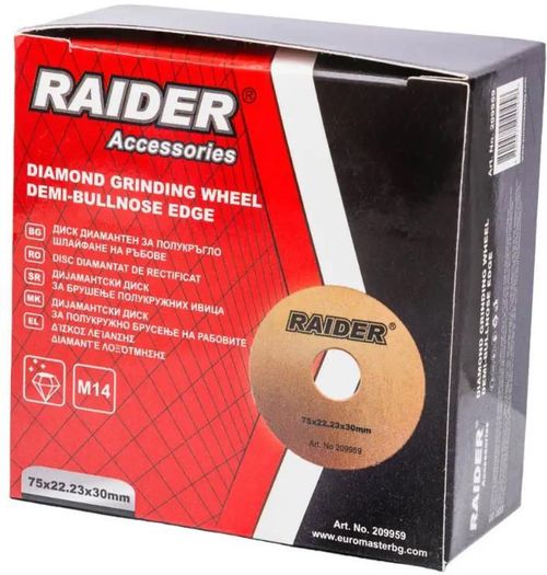 cumpără Disc de șlefuire Raider 209959 Disc abraziv diamantat (semi-rotund) 75x22,23x30 în Chișinău 
