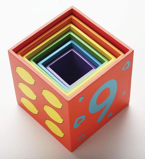 купить Игрушка Viga 59461 Cuburi multicolore de lemn Învățăm culorile, cifrele și să numărăm в Кишинёве 