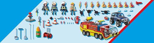купить Конструктор Playmobil PM70557 Fire Engine with Truck в Кишинёве 
