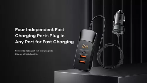 купить Зарядное устройство для автомобиля Remax RCC355 120W PD+QC Black в Кишинёве 