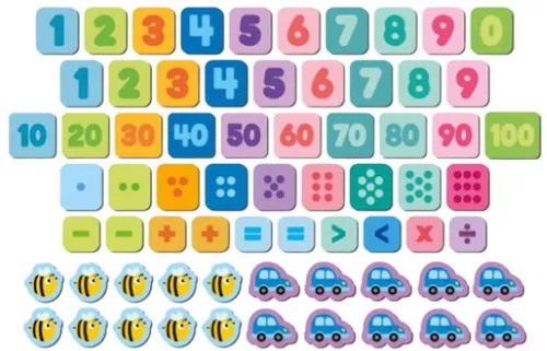 купить Настольная игра Dodo 200274 Joc magnetic Cifre și semne (68 el.) в Кишинёве 