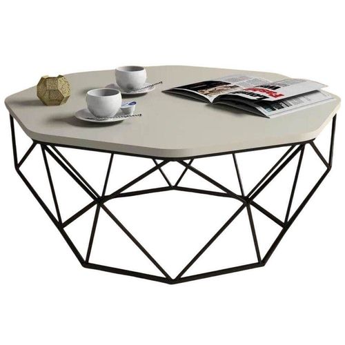 купить Журнальный столик Trendy Даймонд, кремовый 90x38x90 см в Кишинёве 