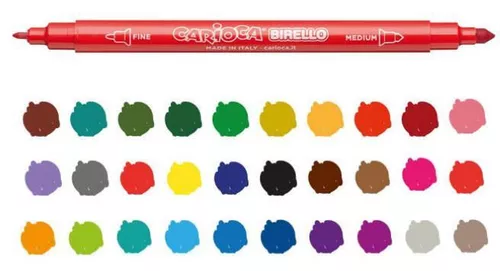 cumpără Set de creație Carioca 42841 Set carioci Birello, varf dublu, 30buc în Chișinău 
