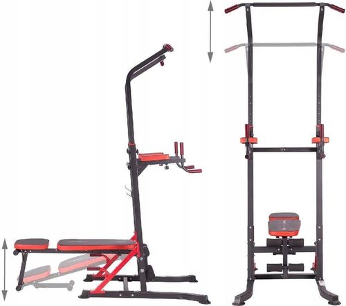 купить Скамья для силовых упражнений HMS 162 Power Tower (150kg) PWL8324 (17-53-508) в Кишинёве 