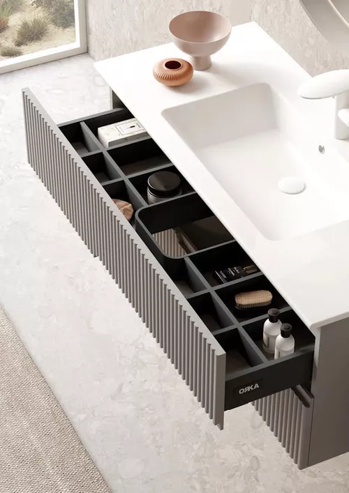 купить Шкаф под умывальник Orka Moonlight 70 Grey matt в Кишинёве 