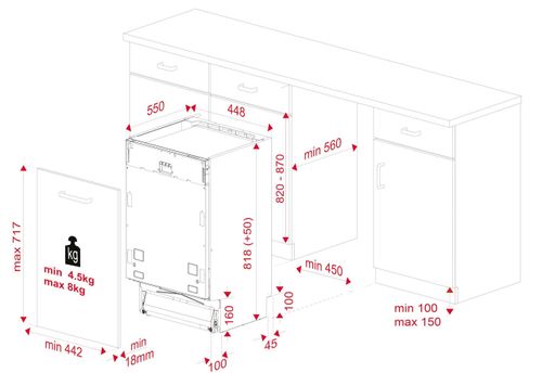 купить Встраиваемая посудомоечная машина Teka DFI 74960 в Кишинёве 