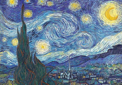 купить Головоломка Trefl 10560 Puzzles - 1000 Art Collection - The Starry Night в Кишинёве 