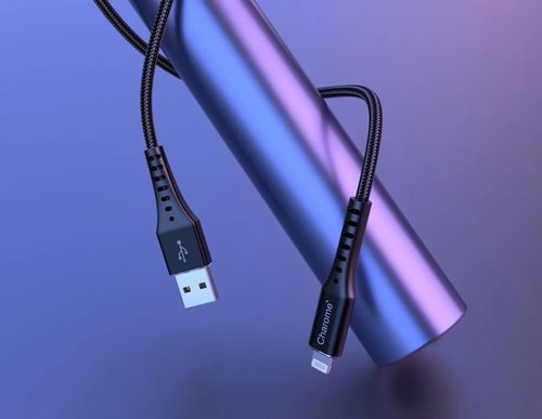 купить Кабель для моб. устройства Charome C22-03 USB to Lightning, Black в Кишинёве 