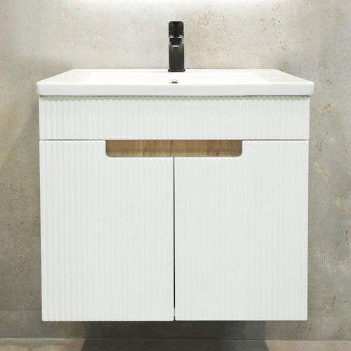 купить Шкаф под умывальник Bayro подвесной Positano Duo под умыв. Argo 600 белый мат в Кишинёве 