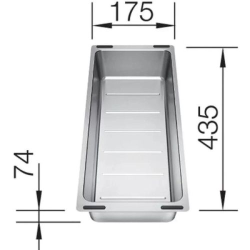 купить Аксессуар для кухонных моек Blanco 227689 SR recipient (inox) в Кишинёве 