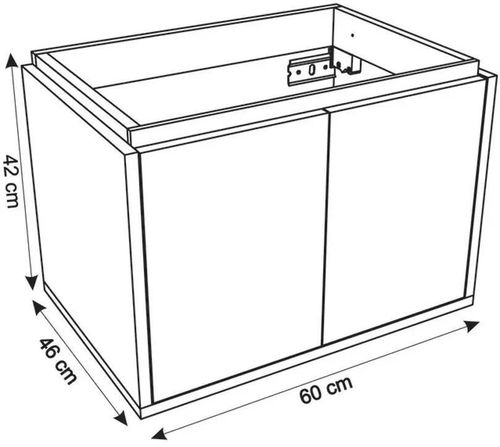 cumpără Dulap pentru lavoar Montebella Set 10.02 600*460 NEO Lemur în Chișinău 