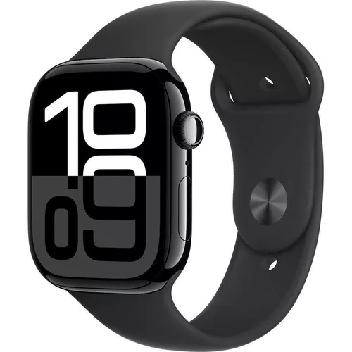 cumpără Ceas inteligent Apple Watch Series 10 GPS 46mm Jet Black Aluminium Case with Black Sport Band - M/L MWWQ3 în Chișinău 