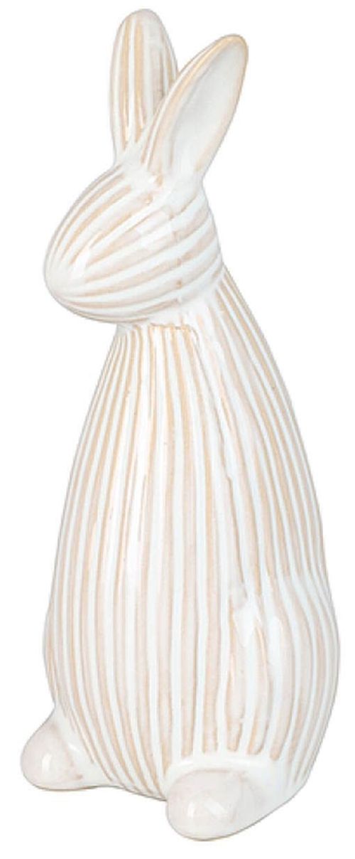 купить Декор H&S 54793 Статуэтка кролика с рельефом 18см, фарфор в Кишинёве 