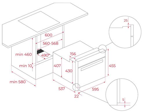 купить Встраиваемый духовой шкаф электрический Teka HLC 8440 C FBK в Кишинёве 