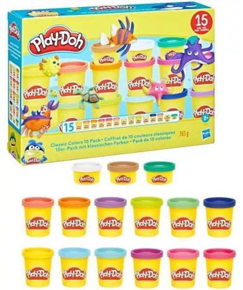 купить Набор для творчества Play-Doh F8150 Classic Color 15 Pack в Кишинёве 