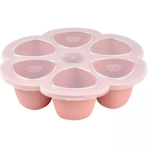 cumpără Container alimentare Beaba B912615 Old Pink ermetic silicon multiportii 6x150ml în Chișinău 