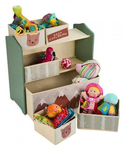 купить Короб для хранения U-Grow UGMDU07-GNF Dulap de depozitare pentru jucării Green Forest в Кишинёве 