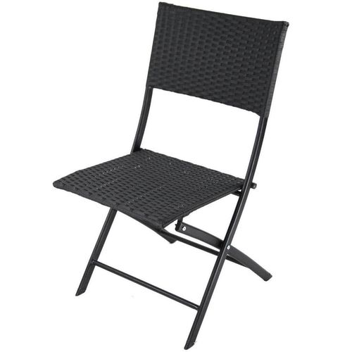 cumpără Scaun Hydro S Scaun pliabil Panama Rattan, plastic/metal, 57x45x81, Negru în Chișinău 