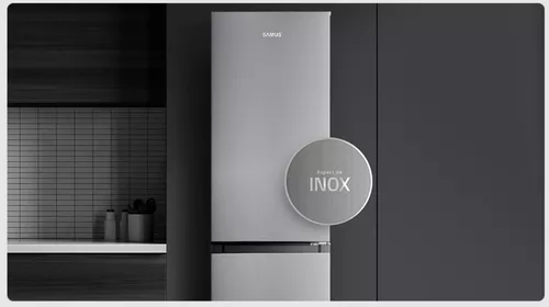 купить Холодильник с нижней морозильной камерой Samus SCX352NF Inox/Silver в Кишинёве 