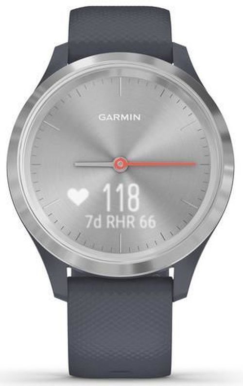 купить Смарт часы Garmin vivomove 3S, S/E EU, Silver, Granite Blue, Silicone в Кишинёве 