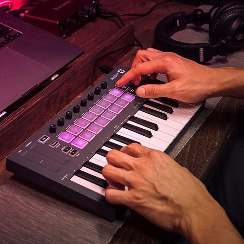 купить Аксессуар для музыкальных инструментов Novation FLkey Mini Midi keyboard (25 mini-keys) в Кишинёве 