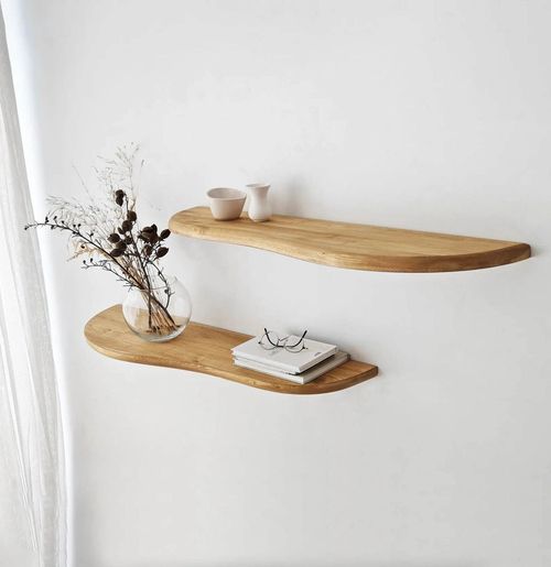 купить Полка декоративная Trendy Wavy 2-Stejar (GTR005474) в Кишинёве 
