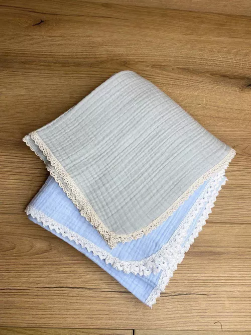 cumpără Lenjerie de pat pentru copii PernaMea Cuvertura Muselina 4str 70x100cm Gri (PM.101558/5) în Chișinău 