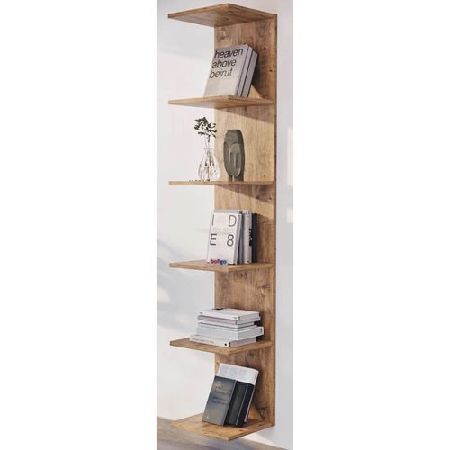 купить Офисный стеллаж Nex Home Книжный шкаф, 34,6x31,5x180 см, Дуб (15-07-02) в Кишинёве 