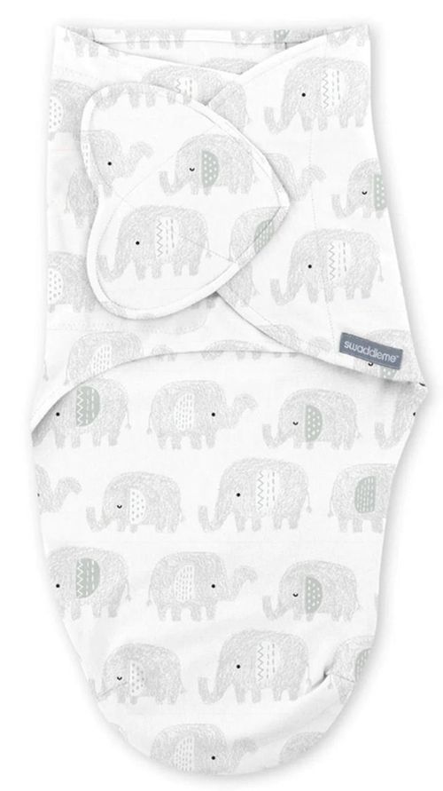 cumpără Accesoriu pentru înfășat Bright Starts 17261-053 Ingenuity Swaddle Me Scribble Elephant Monogram (0-3 luni) în Chișinău 