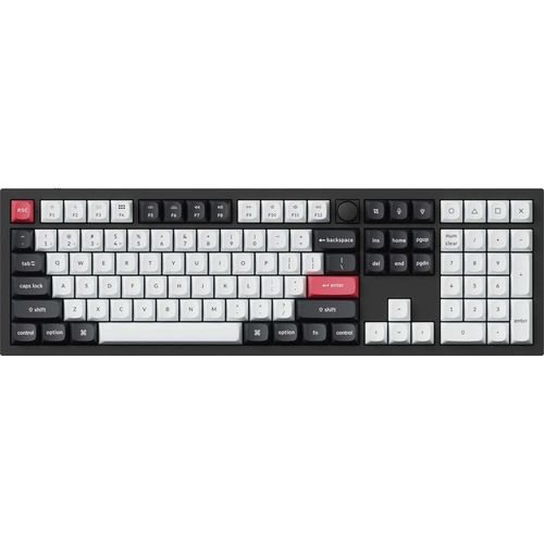 купить Клавиатура Keychron Q6 HE QMK Wireless Custom Full-Metal Mechanical Keyboard (Q6H-M1), Carbon Black в Кишинёве 