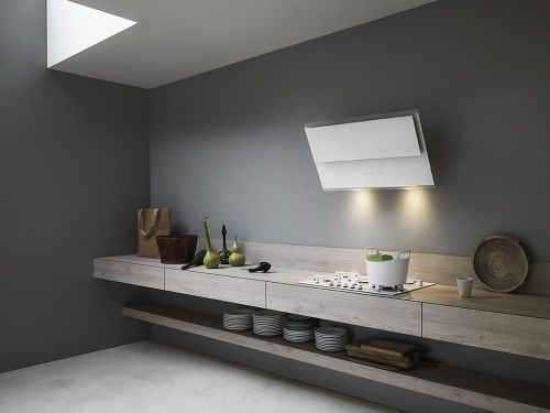 cumpără Hotă Falmec VERSO 85 E.P.CAP. White Glass (109) (w/o filter pack) în Chișinău 