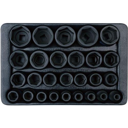 cumpără Set de tubulare, bite, duze King Tony Set chei tubulare de impact 9-4427MP 1/2", 6 fețe, 8-36 mm, 27 buc. în Chișinău 