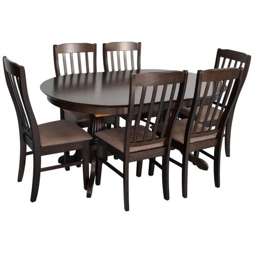 cumpără Set masă și scaune Evelin di Costacurta стол HV-33V Chocolate + 6 стульев Wenyi Chocolate/Ekea12 Dark Brown în Chișinău 