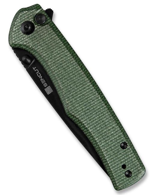 купить Нож походный Sencut S21012-3 Crowley, mâner Micarta verde, Button Lock в Кишинёве 
