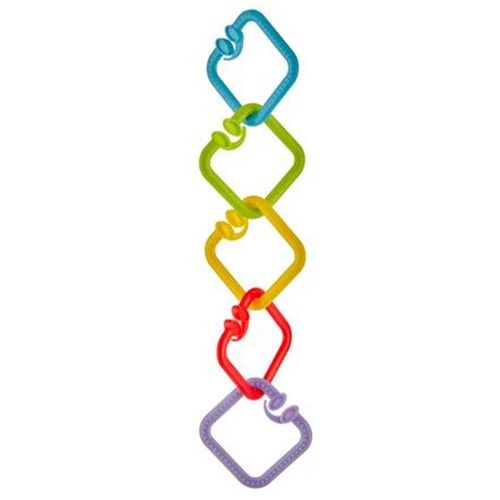 купить Игрушка-подвеска BabyJem 637 Set 5 inele multifunctionale patrate в Кишинёве 