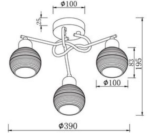 купить Освещение для помещений Maytoni Люстра FR102-03-N в Кишинёве 