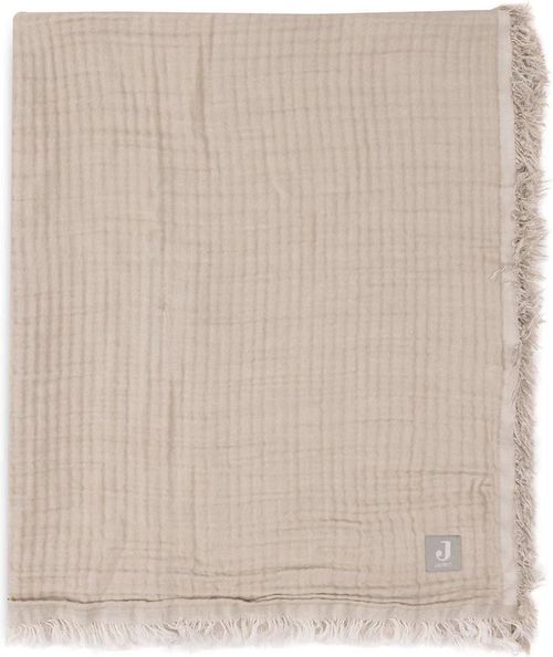 cumpără Lenjerie de pat pentru copii Jollein 521-511-68014 Paturica Olive Green/Ivory GOTS, 75x100cm în Chișinău 